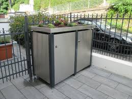 Pulverbeschichtete Mulltonnenbox Mulltonnenverkleidung Aus Edelstahl In 2020 Mulltonnenbox Mulltonnenbox Edelstahl Mulltonnen Verkleidung