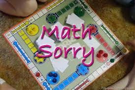These math board games for kids help address all of those concerns at the same time. Math Sorry Multi Aged And Abled Math Game Peace Creek On The Prairie Math Board Games Math Games Math For Kids