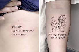 «family, where life begins and love never ends». 42 Heart Warming Family Tattoos And Meaning Our Mindful Life 2021