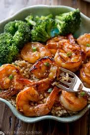 Easy Healthy And On The Table In About 20 Minutes Honey Garlic Shrimp Recipe On Sallysbakingaddicti Summer Shrimp Recipes Quick Healthy Dinner Shrimp Dinner
