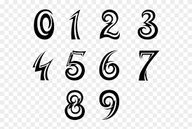 See more ideas about tattoo fonts, number tattoo fonts, tattoo lettering. Numbers Font Tattoo Design Number Fonts Clipart 4117704 Pinclipart