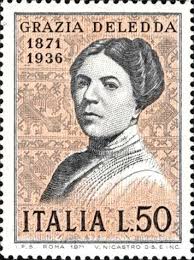 Grazia Deledda Postage Stamps Stamp Collecting Stamp