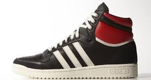 Adidas Black And Red High Tops Adidas Top Ten Hi Black Red White Sneakers Men Fashion Adidas Shoes Mens Sneakers Fashion