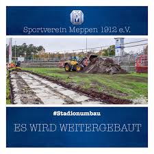 The only sport is soccer. Stadionumbau Geht Weiter Wer Sv Meppen 1912 E V Facebook