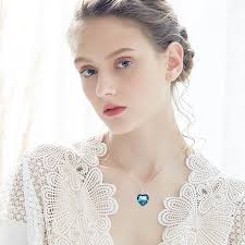 Spkoueh crystal necklace, women's pendant necklace, 925 sterling silver  necklace， birthday and Valentine's Day jewelry gifts for mothers, wives and  girls, friends, with a variety of clothing, to : Amazon.com.au: Clothing,  Shoes