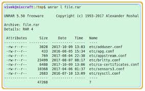 This article explains what a rar file is and why they're used, how to open one, and the. Open Rar File Extract Rar Files Under Linux Or Unix Nixcraft