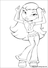 Free printable bratz coloring pages for kids. Bratz Coloring Picture
