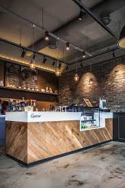 I Love The Thick Edge To The White Counter I Think Redline Proposed Something Similar In 2020 Cafe Interior Design Cafe Decor Coffee Shops Interior
