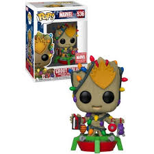 Funko Pop Marvel Groot Vinyl Figure 536 Holiday In 2020 Funko Pop Toys Vinyl Figures Funko