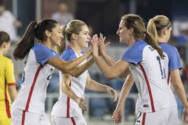 La coupe du monde de football féminin, les jeux olympiques d'été, la gold cup féminine et l'algarve. E U L Equipe Feminine De Soccer Prete A Faire Greve Pour L Egalite Salariale La Presse