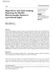 Lawrence at faded page (canada) footage of lawrence of arabia with publisher fn doubleday and at a picnic; Pdf Algorithms And Taste Making Exposing The Netflix Recommender System S Operational Logics