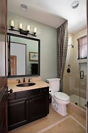 A slender, horizontal sink saves space in a small bathroom. Small Guest Bath Idea Stupendous Guest Bathroom Ideas And Decorations Images Bathro Guest Bathroom Small Bathroom Design Small Bathroom Design Small Modern