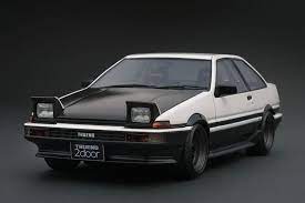 toyota sprinter trueno ae86 2door gt black white 1 18 ig0551 ignition models ignition model ae86 toyota