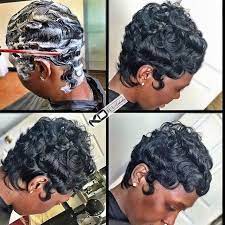 Voiceofhair Stylists Styles On Instagram Stylist Feature Flawless Waves And Curls On This Pixie Styled By Hair Styles Short Hair Styles Sassy Hair