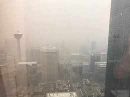 The air quality index is based on outdoor concentrations of carbon monoxide, dust and smoke pollutants are monitored continuously by alberta environment and is calculated hourly for calgary. Wildfire Smoke Blankets Calgary To Red Deer Bringing Very High Risk Air Quality Cbc News