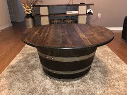 Whiskey Barrel Coffee Table And Tv Stand Barrel Coffee Table Home Bar Decor Wine Barrel Furniture