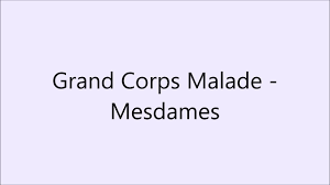 Si tu doutes, ne t'accroche pas si fort. Grand Corps Malade Mesdames Paroles Lyrics Youtube