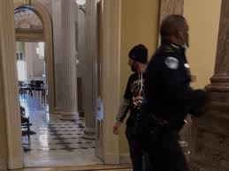 Officer eugene goodman has been hailed as a hero on capitol hill for preventing the invaders from breaching the senate chamber during the jan. Black Capitol Police Officer Hailed A Hero For Diverting Pro Trump Mob From Senate Chambers The Independent