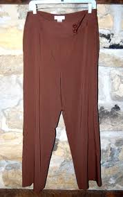 Dress Barn Women S Stretch Waist Pants Brown Plus Size 18w 37 W X 27 L Vs Euc Vs Fashion Clothing Shoes Dress Barn Dresses Clothes For Women Pants