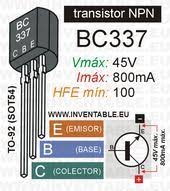 Mini Infografik Mit Den Hauptmerkmalen Des Npn Bc337 Transistors Armar Armar Bc337tr Componentes Eletronicos Esquemas Eletronicos Engenharia Eletronica