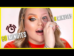 A makeup favorite for every letter of the alphabet! 60 Minute Vs 6 Minute Makeup Challenge Nikkietutorials Youtube