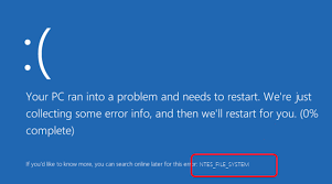 May 24, 2021 · follow the steps below to perform this: Solved Ntfs File System Blue Screen Error On Windows Easeus