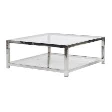 Large Terano Contemporary Metal And Glass Top Square Coffee Table Coffee Table Low Coffee Table Coffee Table Square