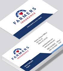 Visa is a registered trademark. Farmers Insurance Business Cards Free Templates And Designs
