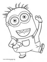 Coloriage de bebe animaux trop mignon a imprimer. Coloriage Minion Kevin Mignon Dessin Gratuit A Imprimer