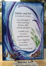 Mother Son Poem 5x7 Poster Quotation Words Family Wall Sayings Heartful Art By Raphaella Vaisseau 8 00 Via Etsy Son Quotes Mother Quotes Son Poems