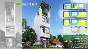 Mẫu Thiết Kế Nhà 3x12m 3 Tầng Hiện Đại | Nandesign