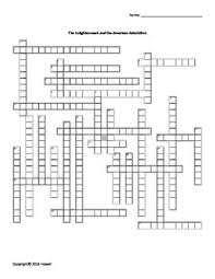 The Enlightenment And The American Revolution Vocabulary Crossword American Revolution History Teachers Revolution