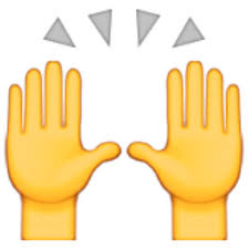 Person Raising Both Hands In Celebration Emoji U 1f64c U E427 Hand Emoji Hand Emoji Meanings Emojis Meanings