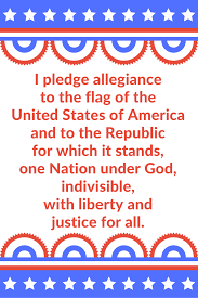 Pledge your allegiance and put it on video step two: Sunshine And Spoons Pledge Of Allegiance Printable