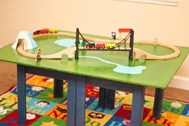Computerized coffee table trains for the 21st century. Make A Train Table With Plywood And A Coffee Table Honeybear Lane