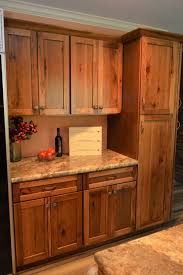 Haas Signature Collection Rustic Hickory Wood Species Pecan Finish Shakertown V Door Style In 2020 Rustic Kitchen Cabinets Kitchen Cabinets Hickory Cabinets