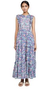 Iris Dress In Anna S Wild Garden Blueprint Dresses Floral Print Maxi Dress Fabric