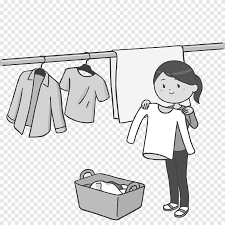 Gambar animasi pengantin hitam putih terbaru. Cartoon Nursing Care Everyday Life Washing Clothes Angle White Png Pngegg