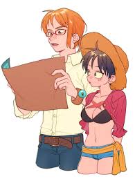 Lunami Nami Luffy One Piece Luffyko Mrprinsuu Tumblr Com One Piece Funny One Piece Anime One Piece Luffy