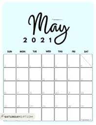 As outlined by popular idea, the month of june may be the 30 days for flowers, a notion that is shared by many places. Cute Free Printable May 2021 Calendar Saturdaygift