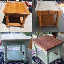 Repurposed End Table Furniture Makeover Repurposed Furniture Furniture Diy