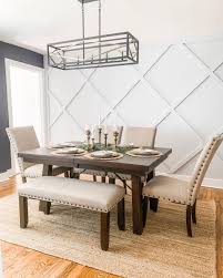 If you were to do this there would be excess rug space with nothing on it either end of your table. 17 Gorgeous Farmhouse Rug Ideas