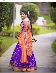 Who Doesn T Love To Dress Up In South Indian Style Half Saree Beauty Half Saree Saree Indian Fashion