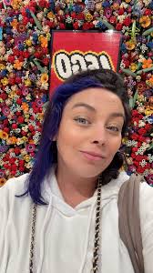 Lego flower wall at Canada's largest Lego store