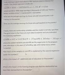 Learn what's possible with word, excel, and powerpoint. A Job Training Program Took Place In 1997 And You Chegg Com