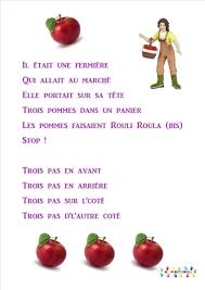 Il Etait Une Fermiere La Pomme En Maternelle Comptine Il Etait Une Fermiere Maternelle