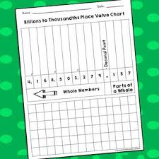 Maybe you would like to learn more about one of these? Blank Place Value Chart With Decimals Printable Pdf Tpt