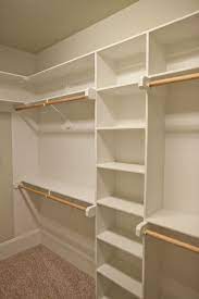 In case it might be helpful to someone out there wanting to take a leap but not sure where to start. Spacious Closet With Built In Shelves And Two Levels Of Hanging Space By Lawrence Homes Inc Pho Bedroom Organization Closet Closet Renovation Closet Remodel