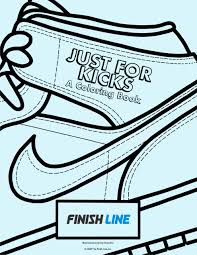 Karate kick coloring page to color, print or download. 10 Free Printable Coloring Pages For Kids Just For Kicks Coloring Book By Finish Line