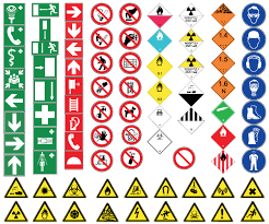 Health And Safety Signs Free Vector Safety Signs And Symbols Health And Safety Vector Free